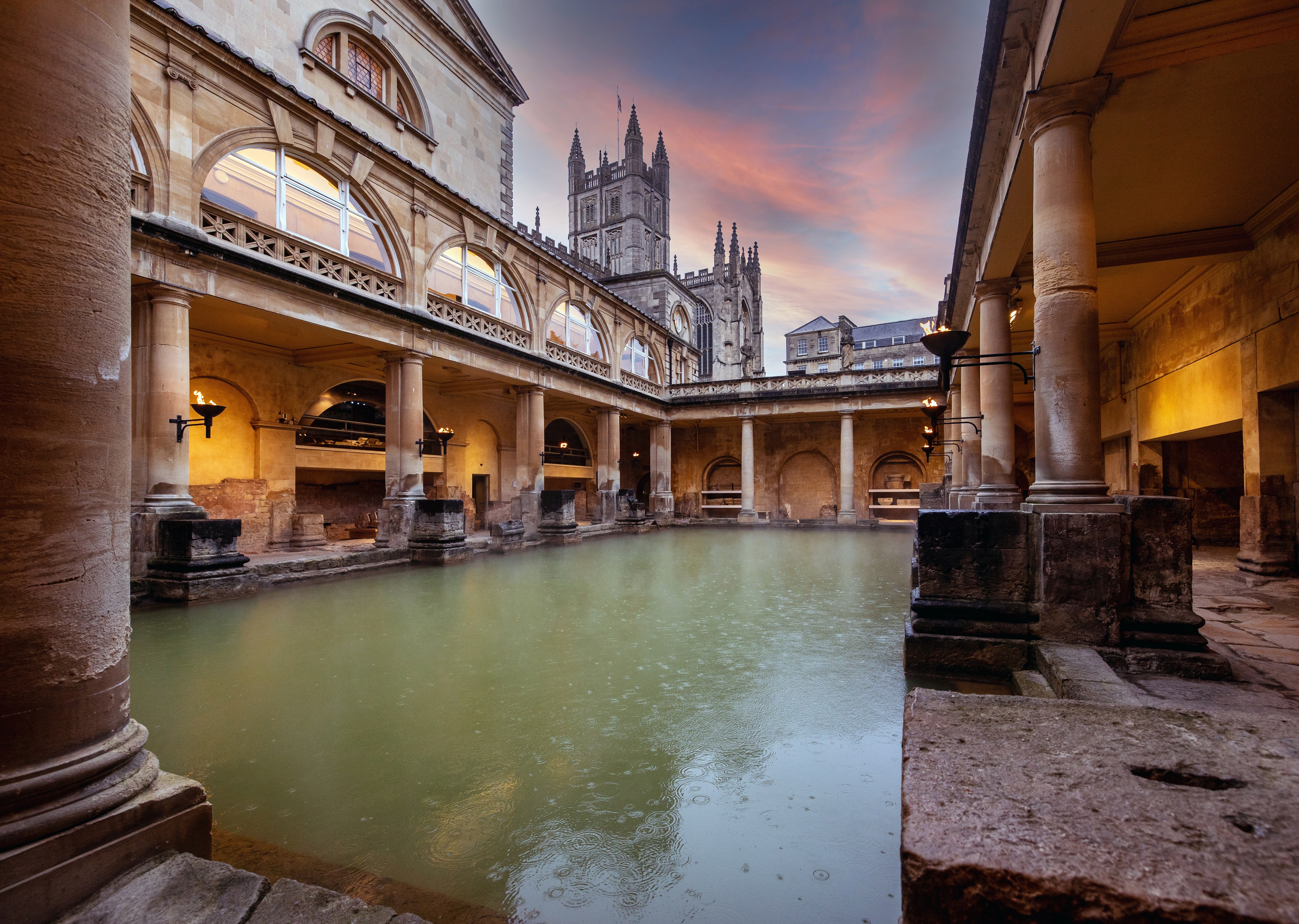 Torchlit Great Bath