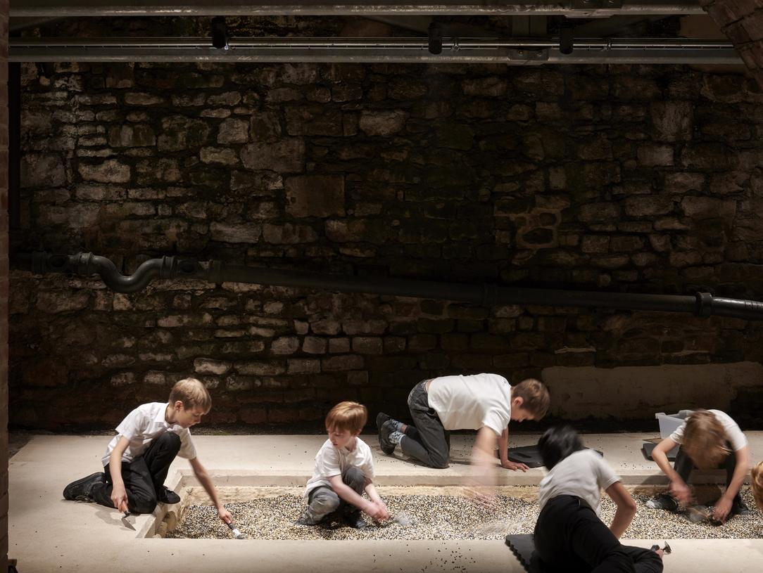 Children in the Roman Baths Clore Learning Centre, Photographer James Newton