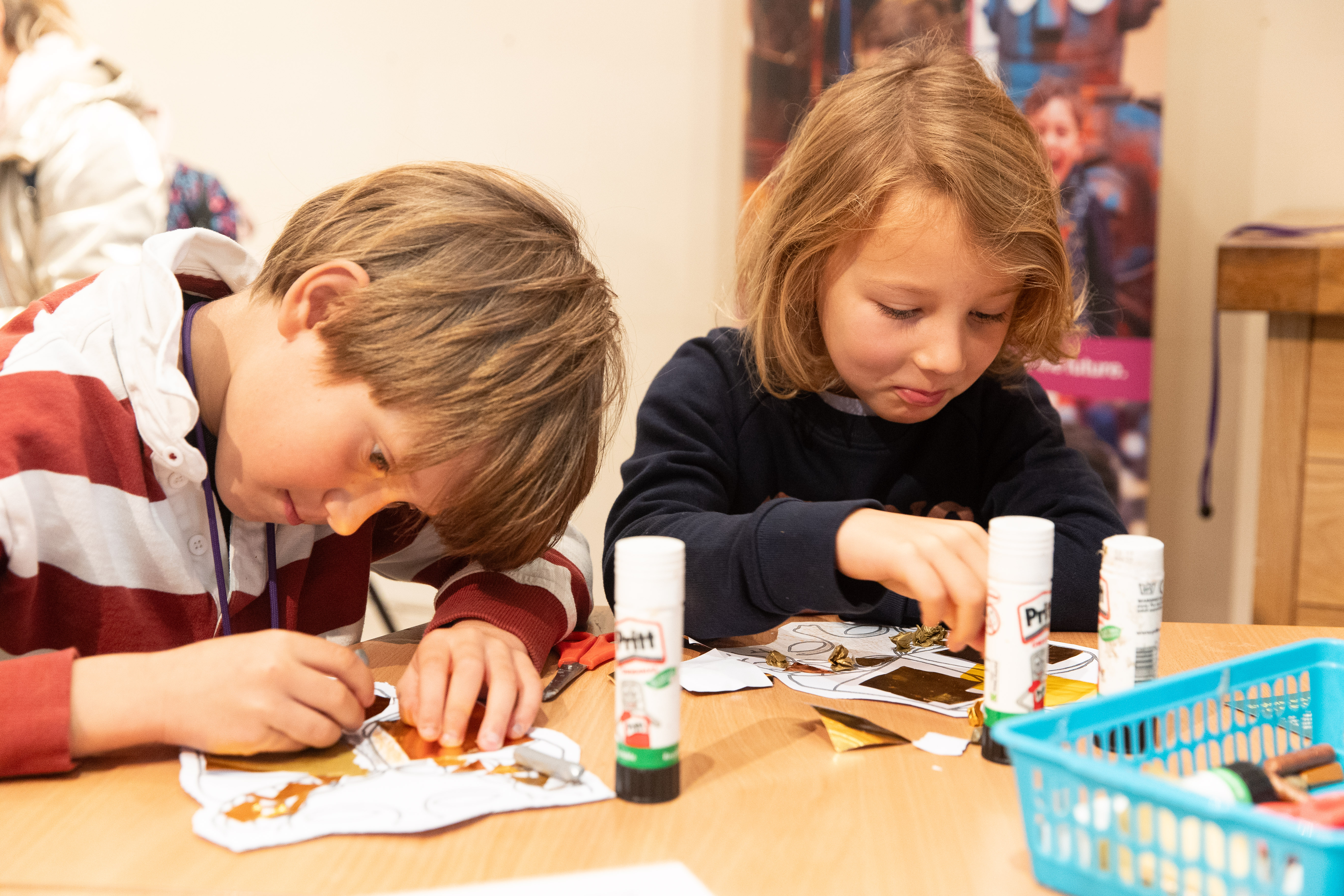 Image: Children taking part in a craft activity