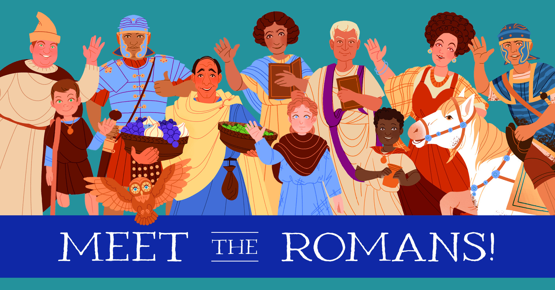Image: A group of Roman characters