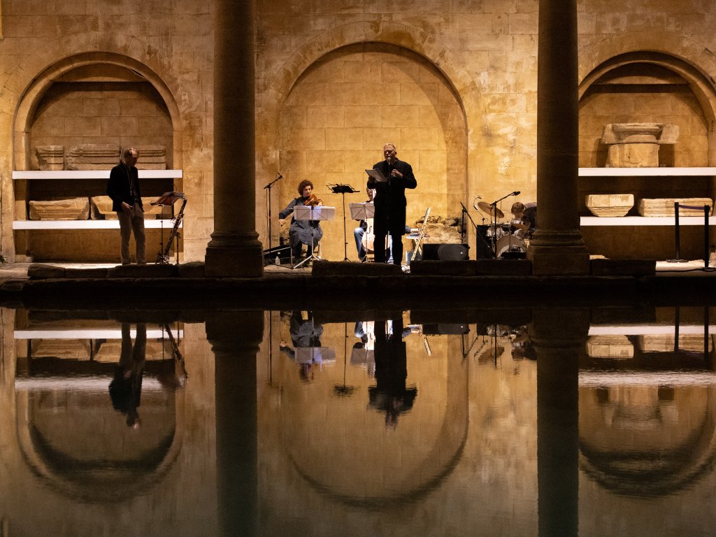 Image: The Sound Map performance beside the Great Bath
