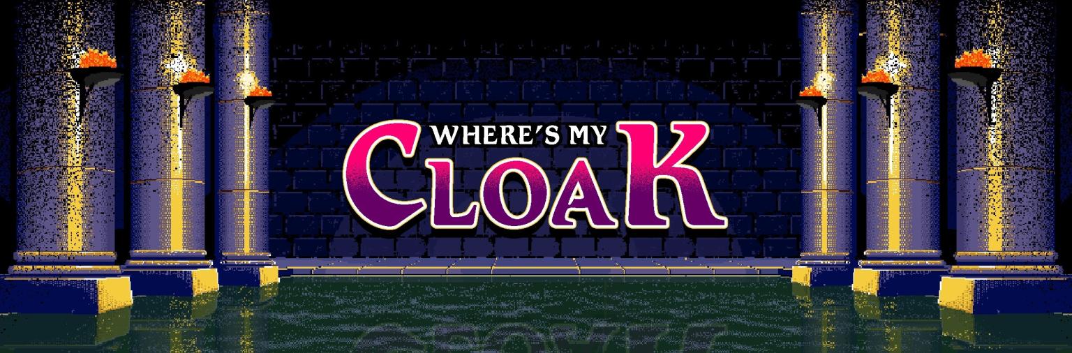 Image: Where's my cloak title screen