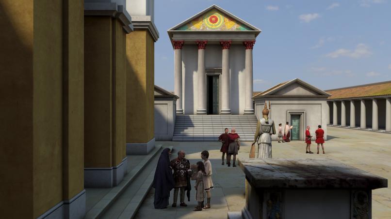 Image: Animation of the Roman Temple