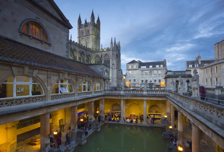 View of the Great Bath and Bath Abbey, Beata Cosgrove